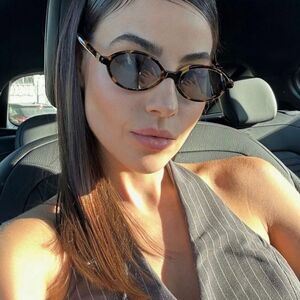 🕶️ New Miu Miu MU04ZS VAU07F Sunglasses - Honey Havana Frame, Light Grey Lenses